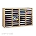 Safco Literature Organizer, 36 Compartments, Office and Classroom Mailbox with Adjustable Shelves, Wood Paper and Mail Sorter, Medium Oak