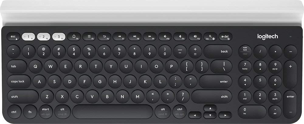 Photo 1 of logitech K780 Multi-Device Wireless Keyboard for Computer, Phone and Tablet (Renewed)