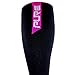 Thermal Compression Ski Socks – Warm Socks for Skiing and Snowboarding (S, Black/Neon Pink)
