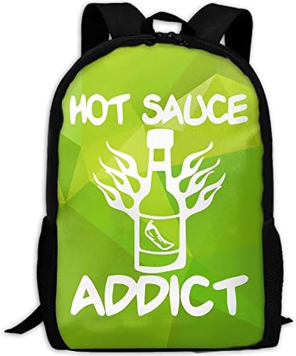 Hot Sauce Addict Fashion Outdoor Shoulders Bag Durable Travel Camping Backpack For Adult