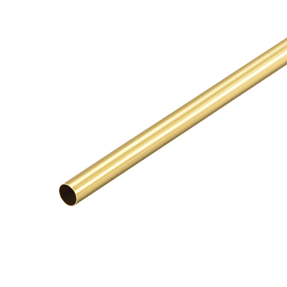 sourcing map Brass Round Tube, 300mm Length 6mm OD 0.2mm Wall Thickness, Seamless Straight Pipe Tubing