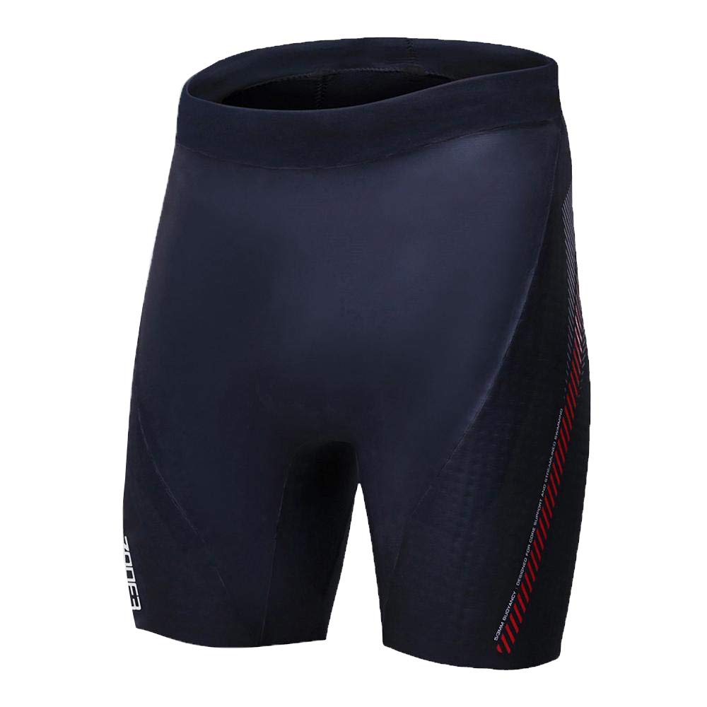 Photo 1 of ZONE3 Neoprene Buoyancy Shorts 'Premium' Aerodome Elite 5/3mm (Black/Red, Medium)