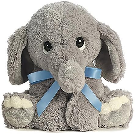 Ellas Bundle of Joy Lil Benny Phant Plush - Grey Elephant with Blue Ribbon by Lil Benny Phant