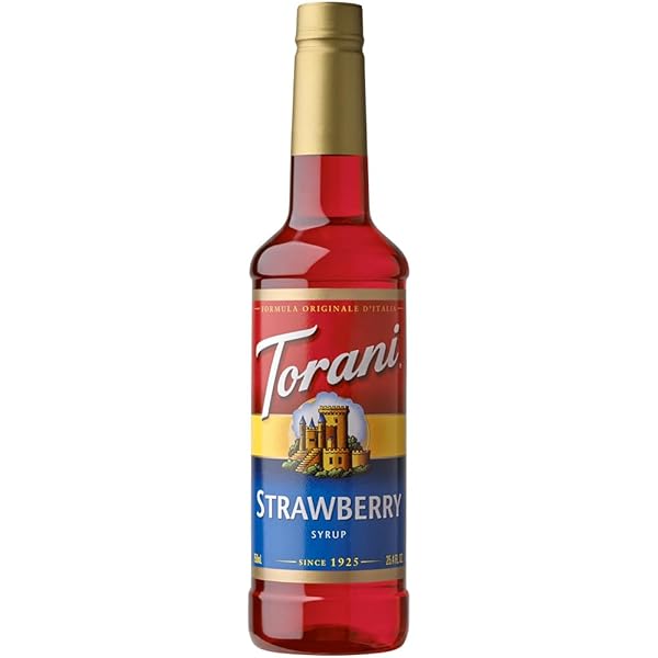 TORANI SYRUP, STRAWBERRY, 25.4-OUNCE BOTTLES (PACK OF 3)