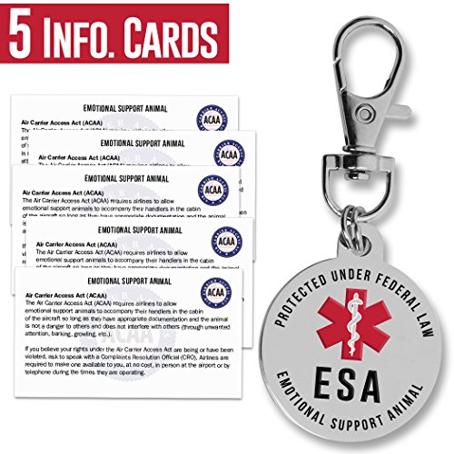 image for Lushleaf Designs Emotional Support Animal ESA Tag - 1.25