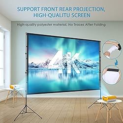 Projector Screen and Stand 150 Inch, LEORFI Outdoor