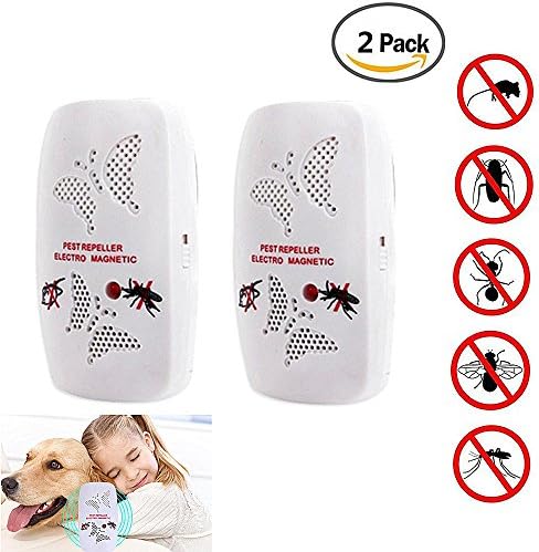 Ultrasonic Pest Repeller Pest Control Eliminator Pest Repeller Experts New Technology Natural Harmless Pest Control Device Repels Roaches Mice Rats Moths Mosquito Ants Spiders Bats Rodents by Lanbao