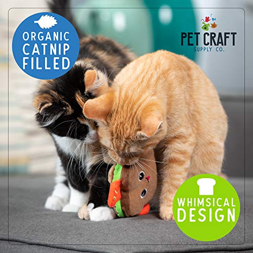 Pet Craft Supply Silly Snacks and Funny Food Crinkle Cuddling Catnip