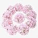 LUSHIDI 10PCS Silk Hydrangea Heads with Stems Artificial Flowers for Wedding Party Home Decor (Pink 2#)