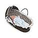 Badger Basket Moses Basket with Polka Dot Hood and Bedding, Espresso/Brown