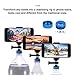 Moman Phone Clamp Stand Mount, with Universal Bottle Cap Adapter, Max 3.3 inch Width-adjustable and Rotatable Cellphone Clamp and 2 Screws for Tripod Mount