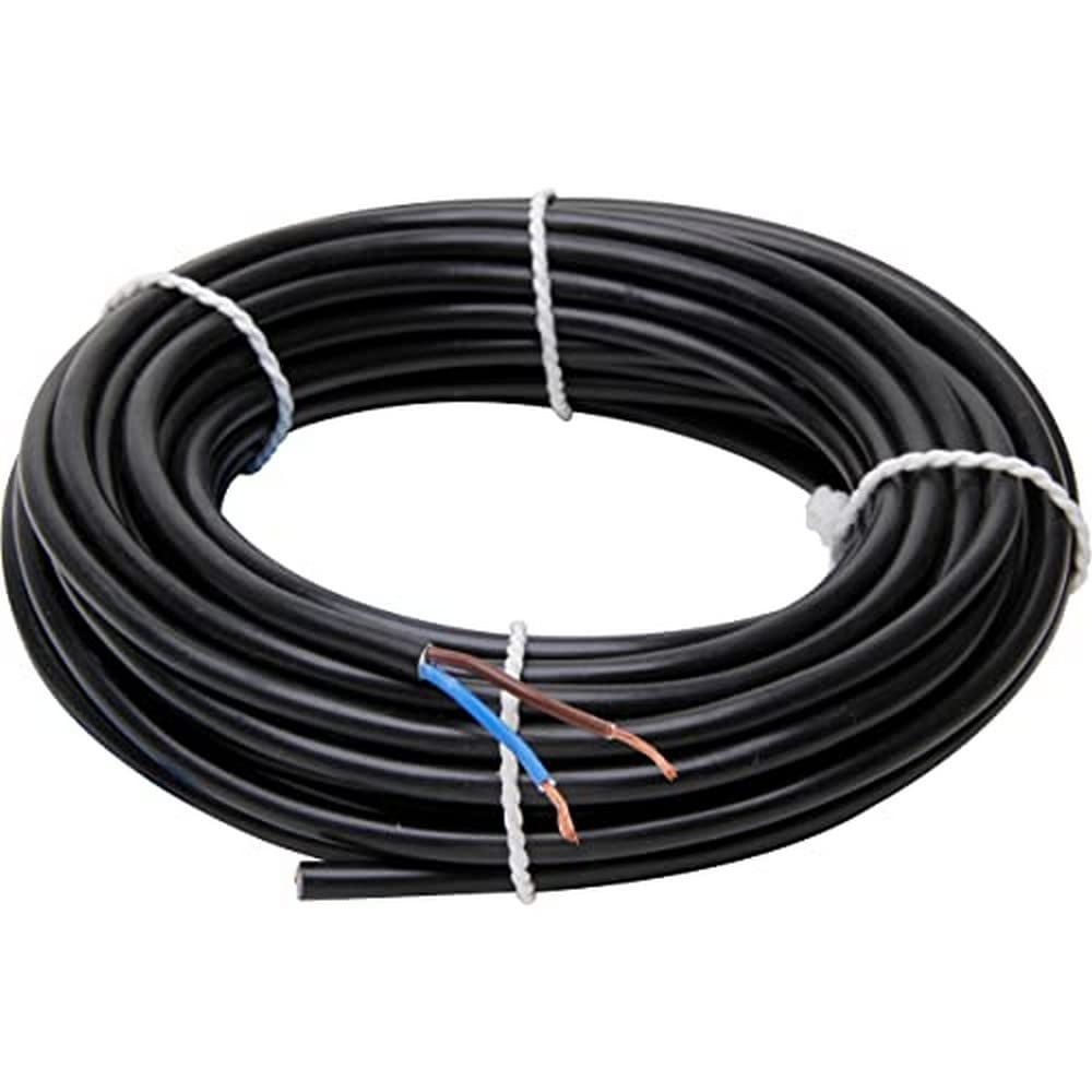 Kopp 152210845 Power Cord H03 VV-F 2 x 0.75 mm² 10 m Black