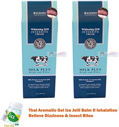 2 UNITS OF SCENTIO WHITENING Q10 INTENSIVE CREAM MILK PLUS BRIGHT &amp; WHITE FOR SOLES, ELBOWS AND KNEES CLEAR DARK SPOT FINE LINES ANTI AGING[GET FREE TOMATO FACIAL MASK]