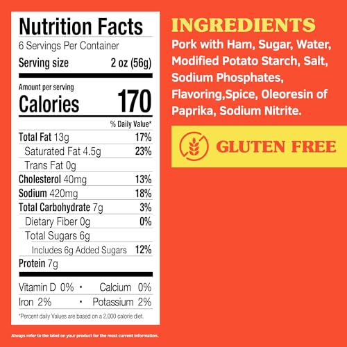 SPAM WITH TOCINO SEASONING, 7 GRAMS OF PROTEIN PER SERVING, 12 OZ CAN (12 PACK)