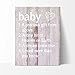 Baby Definition Quote, Baby Typography Nursery Art Print 8x10