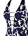Hilor Women's Lace Up One Piece Swimsuit Halter Bikini High Waisted Swimwear