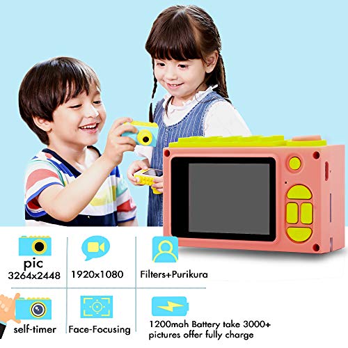 image for TURN RAISE Upgraded Version Kids Digital Camera, Mini 2 Inch Screen Ki