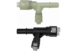 koxuyim Heater Hose Connector Compatible with Select Cadillac Escalade, Chevrolet Suburban/Tahoe/Silverado, GMC Sierra/Yukon 800-414CD, 15055342, 800-414 (Black), 15055343,800413(white)