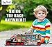 TOYTHRILL Super Transport Truck Carrier Toy - Plastic Transporter/Case - Includes 10 Die-Cast Mini Cars, Mini Semi-Truck, 16 Assorted Road Block Accessories - Holds Over 40 Cars