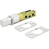 Nuk3y 6 Way Adjustable Door Latch Bolt (Satin Nickel, Deadbolt)