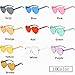 JOJO'S SECRET Oversized Square Sunglasses Metal Frame Flat Top Sunglasses JS009 (Gold/Transparent Red+Gold/Pink, 2.48)