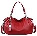Heshe Womens Leather Handbags Shoulder Bags Tote Bag Cross Body Purses and Satchel for Ladies
