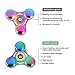 Fidget Spinner Original NiUB5 Small EDC Finger Toy Colorful Metal Helps ADHD Anti-Anxiety for Kid Adult(Rainbow Color)+DIY Kits