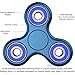 The Anti-Anxiety 360 Spinner Helps Focusing Fidget Toy [3D Figit] Tri-Spinner EDC Focus Toy for Kids & Adults - Best Stress Reducer Relieves ADHD Anxiety Boredom Metal Bearing (Blue)