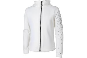LIUHUO Girls Figure Skating Training Suit Jacket - Elegant Skating Top Ventilate Practice