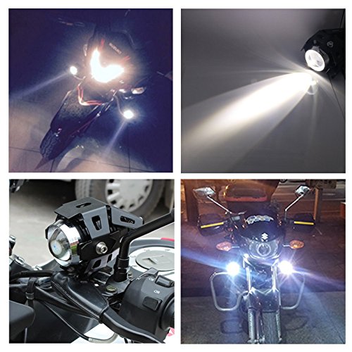 Prozor koplamp voor motorfiets, met 3-weg-schakelaar, 2 stuks, 125 W, 3000 lm, CREE U5 LED-lampen, te gebruiken als… - Image 4