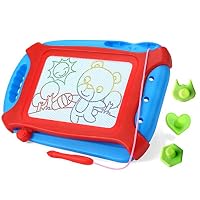 VUSUMOK Magnetic Drawing Board, Non-Toxic Magnetic Doodle Board Erasable Magna Toddler Toy Writing Painting Sketching Pad Kids Development (Travel Size)