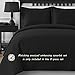 Comfy Bedding | 5-Piece Comforter Set | Microfiber Bedding | King | Frame – Black | 1 Comforter, 2 Pillow Cases, 1 Square Decorative Pillow & 1 Rectangle Decorative Pillow | Microfiber | Modern
