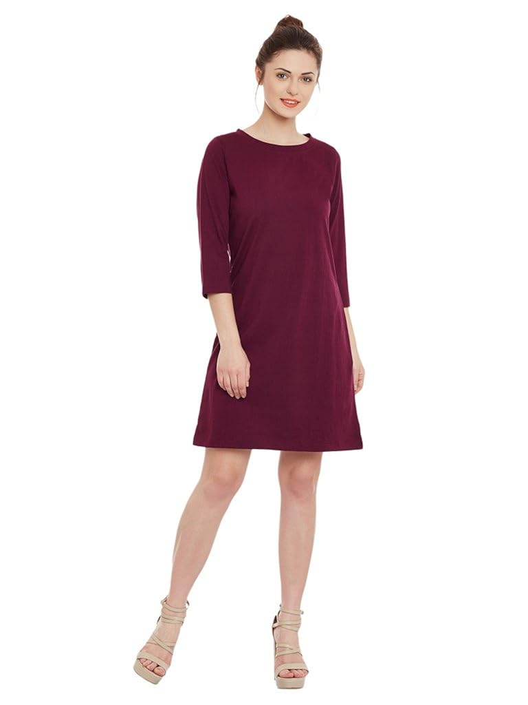 miss chase womens magenta shift dress