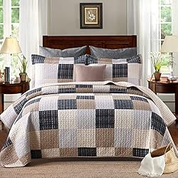 PANGUSHAN Quilts Set Queen Size,100% Cotton