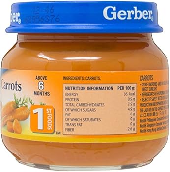 Gerber Baby Food 1st Foods Carrots 80g Amazon Sg Baby
