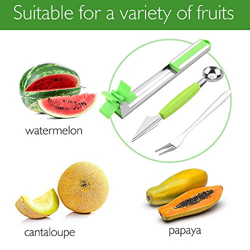 image for Aitsite Watermelon Slicer Cutter Stainless Steel Watermelon Windmill C