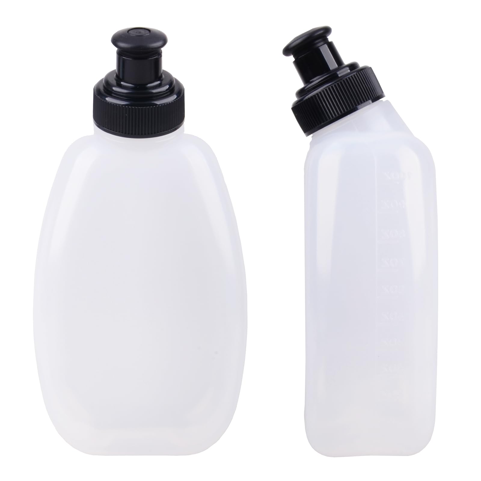 TRIWONDER Running Water Bottle Leakproof Small Hydration Flask for Sports Hiking Cycling, Fits Vest Pack Belt (PE - 280ml - 2 Pack)