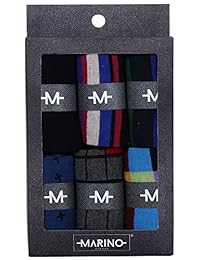 Marino Avenue para hombre calcetines de tobillo - Funky coloridos calcetines de corte bajo para hombres