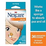 Nexcare Acne Cover, Invisible, Drug-Free, Absorbing, 36 count