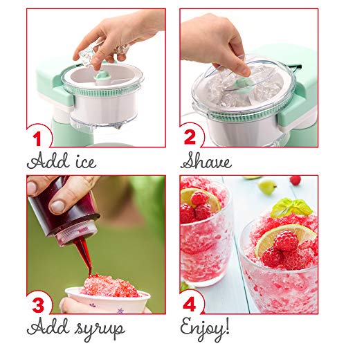 DASH Shaved Ice Maker + Slushie Machine with Stainless Steel Blades for