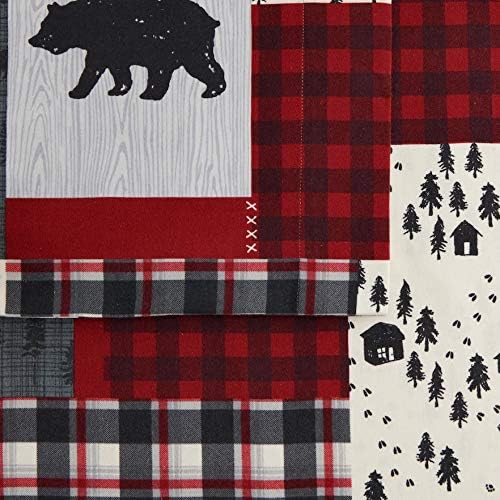 Cuddl Duds Twin Size Flannel Sheet Set (Red Lodge) Home