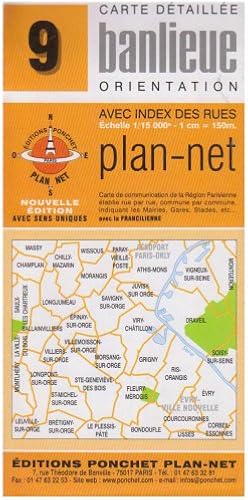 Download Plan de ville : Paris - Carte détaillée banlieue n°09 avec index des rues PDF