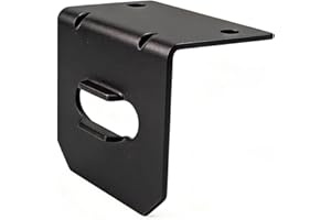 Aulpq Universal Receiver Trailer Mounting Bracket, Compatible with 58300 58301, for 4 Way Trailer Plug and Trailers Wire Connector,Vehicle-Side Trailer Wiring Harness Mounting Bracket