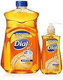 Dial Gold Antibacterial Liquid Soap with Moisturizer, 7.5 Oz Pump Bottle + 52 Oz Refill