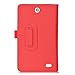 Acer Iconia One 8 B1-850 case, KuGi ® Acer Iconia One 8 B1-850-Multi-Angle Stand Slim-Book PU Leather Cover Case only fit for for Acer Iconia One 8 B1-850 tablet (Red)