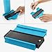 Contour Gauge Duplicator,BAGTeck Woodworking High Accuracy Contour Shape Tracing Template Measuring Tool - Profile Jig Guide -Pipe Tile Frame Gauge -Layout Copy Tool(Blue)