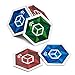 Crystal Cube NFC Tags Fastest Read Write NTAG213 Chip Reinforced Paper Body Work On Metal 9 Pieces Artistic Design