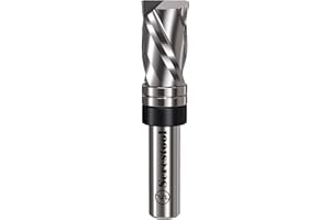 Serestool Top Bearing Flush Trim Router Bit 1/2 Shank, 3/4" Cutting Diameter, 1-3/16" Cutting Length, Up&Down Compression Cut