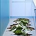 HN 3D Stream Floor Wall Sticker Removable Mural Decals Vinyl Art Living Room Decor