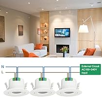 3 Inch Angled 9w Led Spot Downlights Recessed Ceiling Lighting